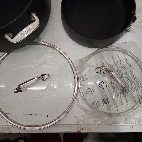 10PC ALL-CLAD HA1 HARD ANODIZED NON-STICK COOKWARE SET - BLACK (MODEL: E100SC64) image 7