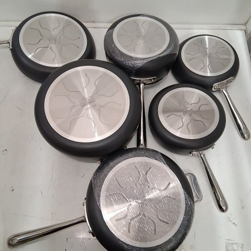 10PC ALL-CLAD HA1 HARD ANODIZED NON-STICK COOKWARE SET - BLACK (MODEL: E100SC64) image 8