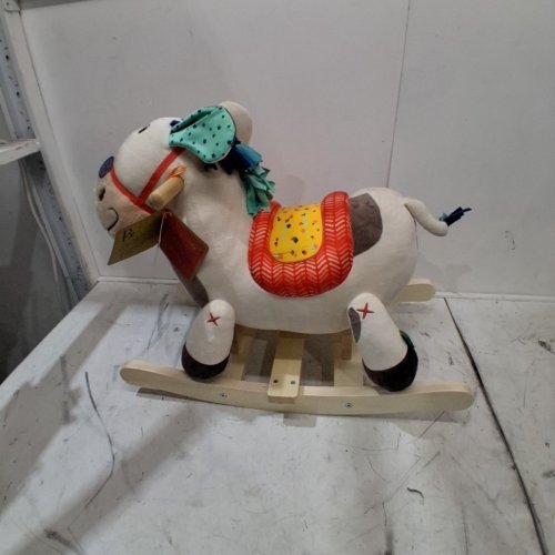 KID'S B. TOYS LARGE PLUSH RIDE ON RODEO ROCKER - 18M+ / 26LB CAP - MULTICOLOR (MODEL: BX1935Z) image 2