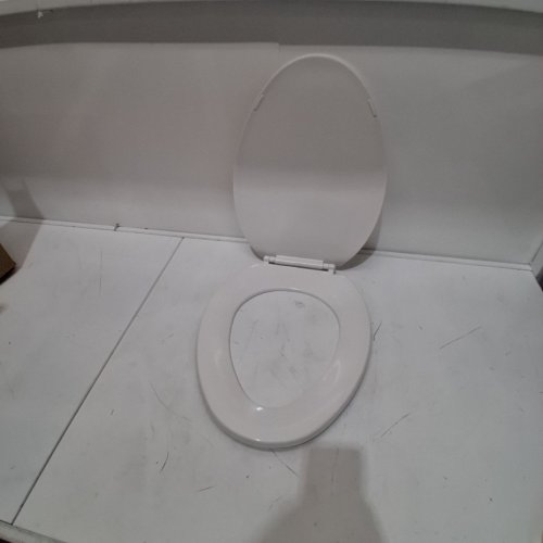 SLOW CLOSE ELONGATED TOILET SEAT - 18" - WHITE image 3