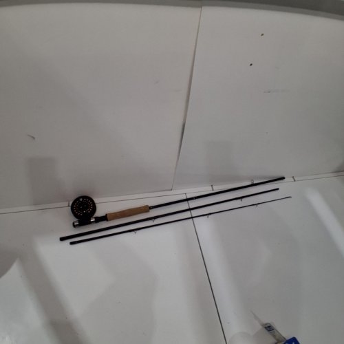 HOBBS CREEK FLY FISHING COMBO ROD AND REEL - LEFT-HAND RETRIEVE ONLY - 8FT 6" - BLACK/ORANGE (MODEL: HBC8653) image 2