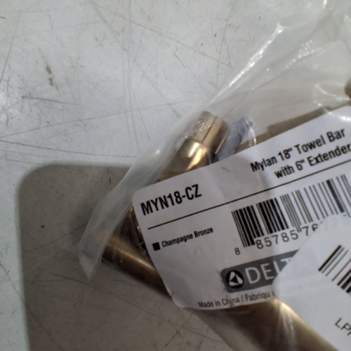 DELTA NO DRILL FACE CLOTH BAR - 6" - CHAMPAGNE BRONZE (MODEL: MYN18-CZ) image 5