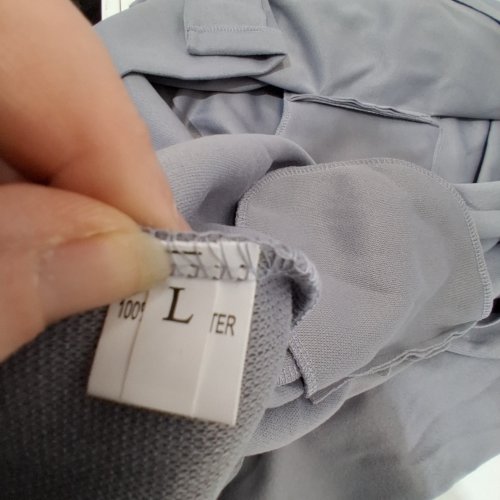 WOMEN'S WOOL HOODED COAT - LARGE - GRAY image 2