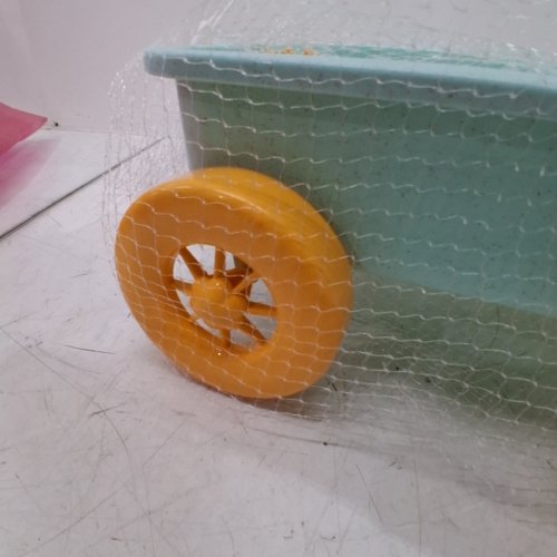 KIDS INDOOR\OUTDOOR WAGON TOY - 10" X 12" - BLUE\ORANGE image 2
