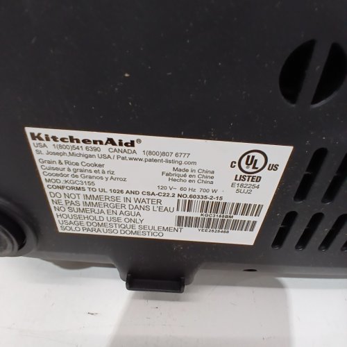 KITCHENAID GRAIN AND RICE COOKER WITH INTEGRATED SCALE & WATER TANK - 8 CUPS - BLACK (MODEL: KGC3155BM) image 10