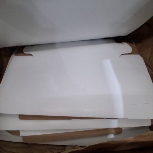 APPROX. 80 FOLDABLE BAKERY BOXES - STANDARD 1/4 SHEET - WHITE image 5