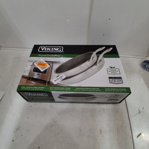 2PC VIKING PUREGLIDE PRO 3-PLY FRYING PAN SET - 9.5" & 11" - STAINLESS STEEL image 5