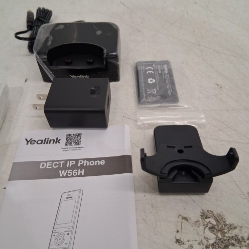 YEALINK CORDLESS HANDSET WITH 100 PHONE BOOK/DIRECTORY MEMORY - 2.4" SCREEN SIZE - GREY (MODEL: W56H) image 3