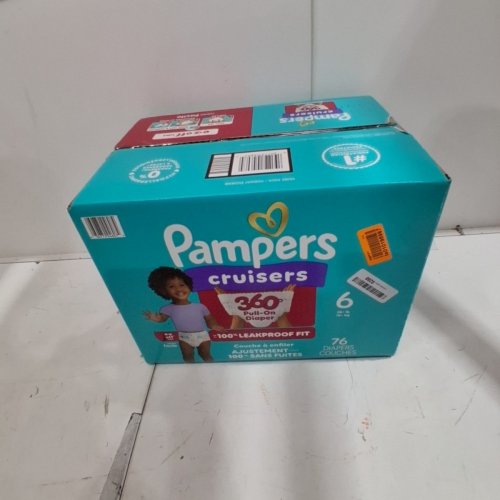 76PK PAMPERS CRUISERS 100% LEAKPROOF 360° GAP-FREE FIT DIAPERS - SIZE 6 image 2