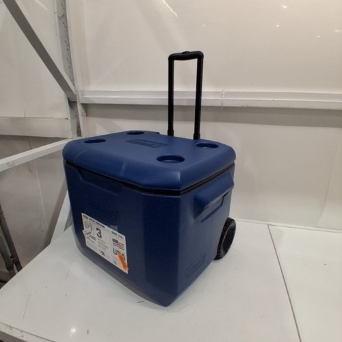 COLEMAN CHILLER COOLER WITH WHEELS - 60QT/57L - DARK BLUE/BLACK (MODEL: 2231508) image 2