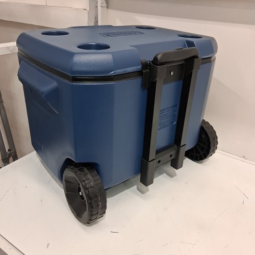 COLEMAN CHILLER COOLER WITH WHEELS - 60QT/57L - DARK BLUE/BLACK (MODEL: 2231508) image 4