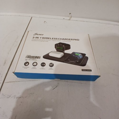 SENEO 3-IN-1 WIRELESS CHARGER PAD WITH DETACHABLE & MAGNETIC WIRELESS CHARGING STAND - 7.5W - BLACK (MODEL: PA202A) image 2