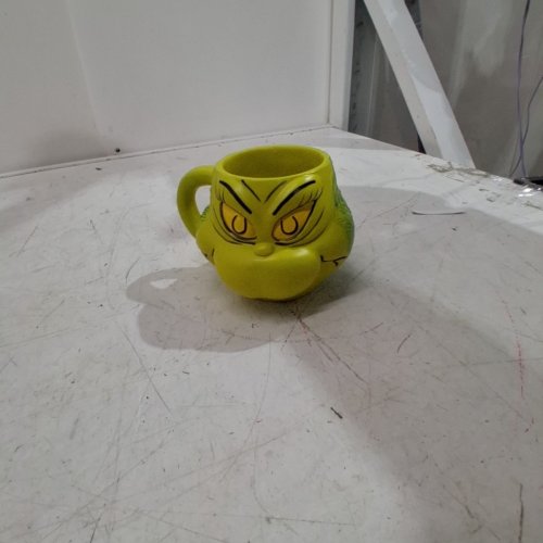 GRINCH FACE CHRISTMAS MUG - GREEN image 2