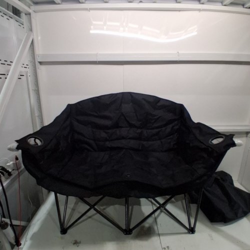 SDHYL 2-PERSON OVERSIZED FOLDING CAMPING CHAIR - 660LBS MAX/CAP - BLACK image 2