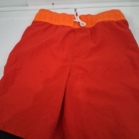 BOY'S GEORGE SWIM SHORTS - LARGE (10-12) - RED/ORANGE image 2