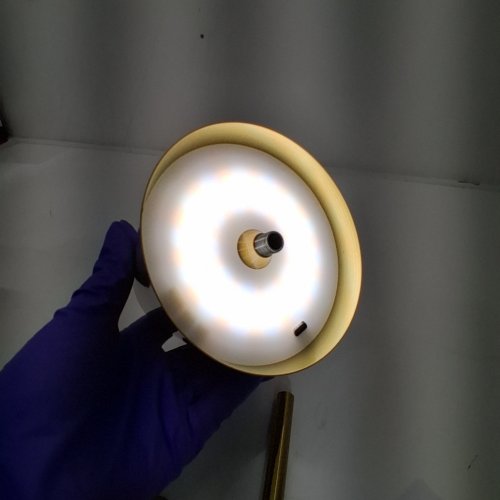 CORDLESS CHARGABLE TOUCH-TOP DIMMING TABLE LAMP - 10.5" - GOLD image 2