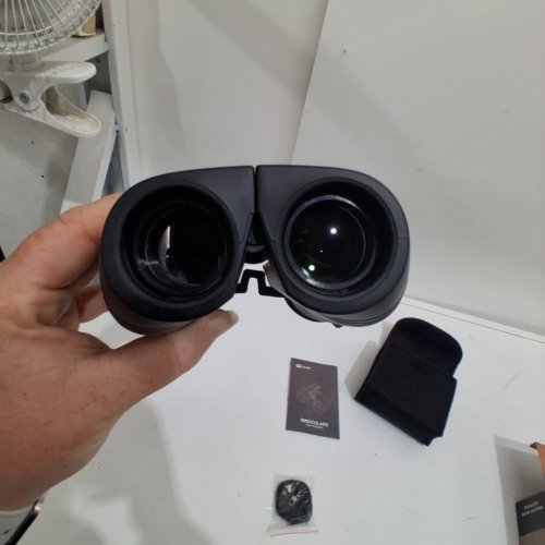 OCCER COMPACT BINOCULARS WITH LARGE CLEAR LOW LIGHT VISION - 12X25 - BLACK image 3