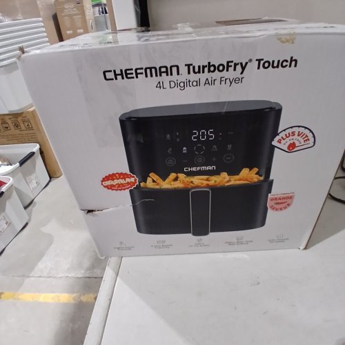 CHEFMAN COMPACT DIGITAL TOUCH AIR FRYER - 4 QT - BLACK (MODEL:RJ38-4TB-WMC) image 7