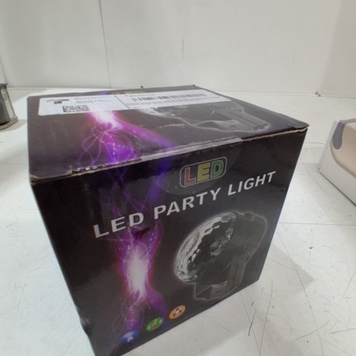 WALL MOUNTABLE REMOTE CONTROLLED LED DISCO PARTY LIGHT - 4" - MULTICOLOR image 2