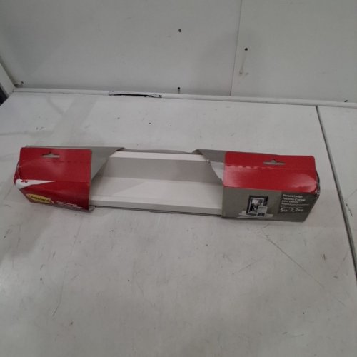 3M COMMAND PICTURE LEDGE - HOLDS 5LBS, DECORATIVE SHELF, 21" X 3" - WHITE (MODEL: HOM21Q-EF) image 5