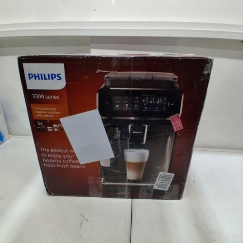 PHILIPS 3300 SERIES FULLY AUTOMATIC ESPRESSO MACHINE WITH LATTEGO MILK SYSTEM AND INTEGRATED GRINDER - GLOSSY BLACK (MODEL:EP3341/50) image 12