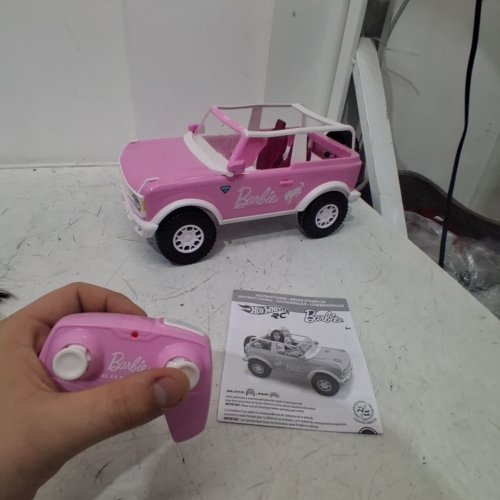 HOT WHEELS BARBIE REMOTE CONTROL FORD BRONCO RC VEHICLE WITH 2 DOLLS - PINK AND WHITE (ITEM: 1851616/JMM81) image 3