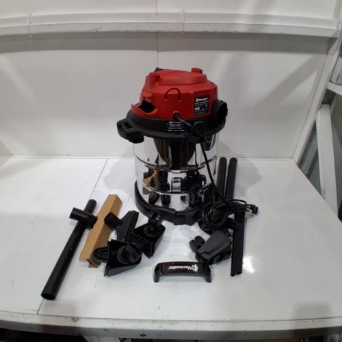 VACMASTER RED EDITION STAINLESS STEEL WET DRY SHOP VACUUM - 18L - 4HP - RED/SILVER (MODEL: VOC508S 1101) image 3