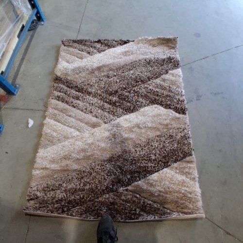 ELITE CARPET ALASKA SHAGGY AREA RUG - 3FT 11" X 5FT 7" - VIZON / BROWN - (MODEL: P302C) image 4