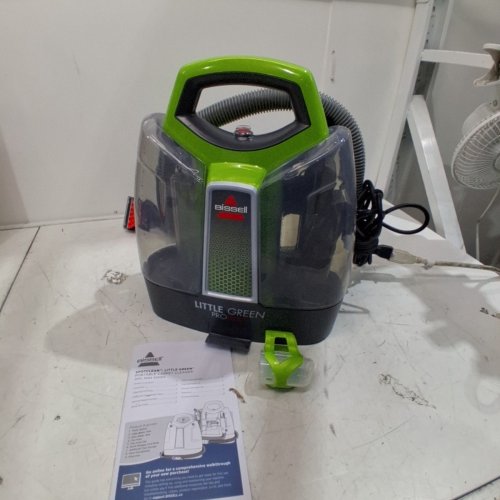 BISSELL LITTLE GREEN PORTABLE DEEP CLEANING VACUUM - 37OZ TANK MAX - GREEN/GREY (MODEL : 2513B) image 4