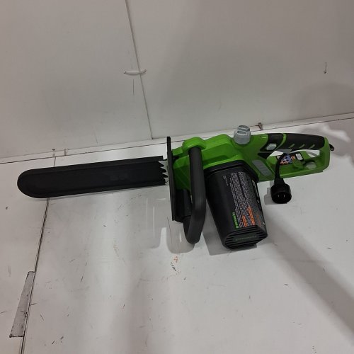 GREENWORKS CORDED CHAINSAW, 14" BLADE, 10.5A (GREEN) (MODEL: 20222) image 2