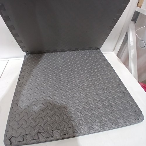 6PC PROSOURCEFIT PUZZLE EXERCISE MATS EVA FOAM INTERLOCKING TILES - 24" X 24" - BLACK image 3