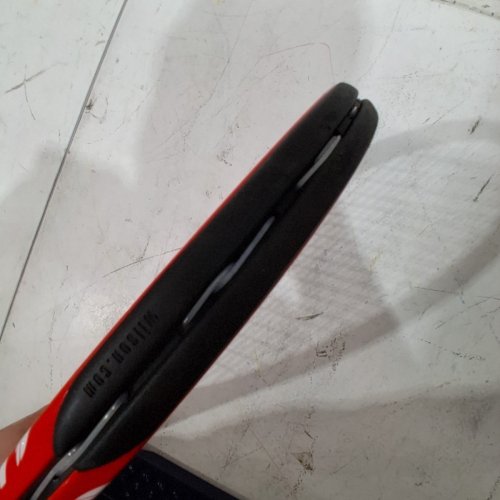 WILSON FEDERER ADULT TENNIS RACKET - 27.5" / 3 - 4 3/8" - RED/BLACK image 6