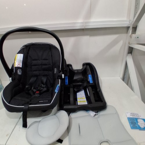 GRACO SNUGRIDE 35 LITE LX INFANT CAR SEAT - MAX WEIGHT 34LBS - BLACK/GREY (MODEL: 2119658) image 2