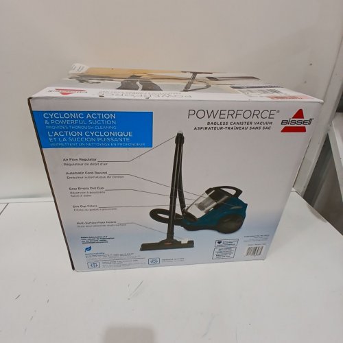 BISSELL POWERFORCE BAGLESS CANISTER VACUUM - TEAL (MODEL: 21564) image 6