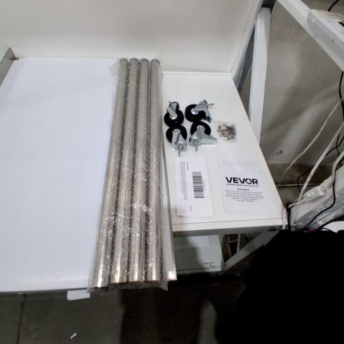 STAINLESS STEEL WORK TABLE WITH WHEELS - 36" X 24" X 40" - SILVER (MODEL: HETG-24*36-L) image 3