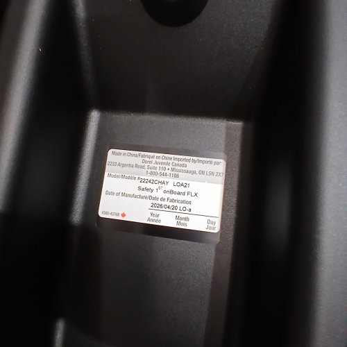 SAFETY 1ST ONBOARD FLX INFANT CAR SEAT 4-35LBS - GREY/BLACK (MODEL:22242CHAY) image 2