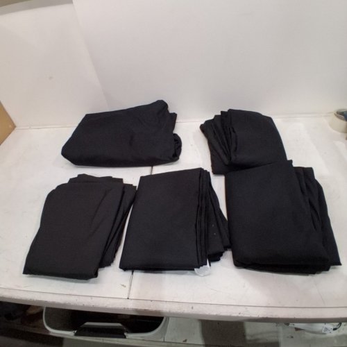 SOLID THICK HOME TABLE CLOTH - 96" X 126" - BLACK image 2