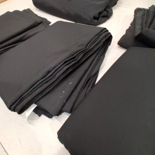 SOLID THICK HOME TABLE CLOTH - 96" X 126" - BLACK image 4