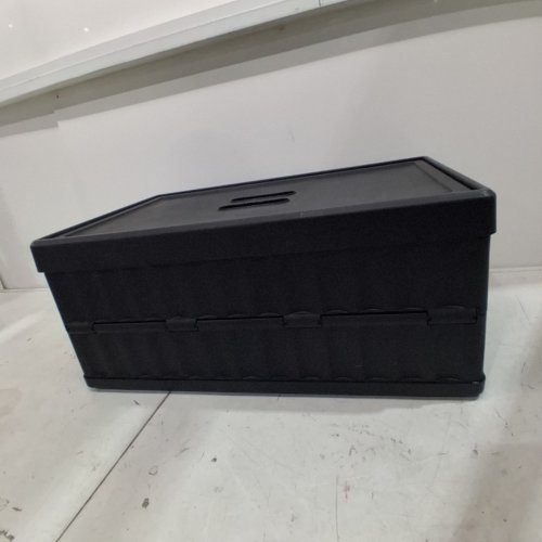 BRIGHTROOM EASY ASSEMBLY HARD SIDED COLLAPSIBLE STORAGE BIN - 10" X 23.6" X 15" - BLACK image 2