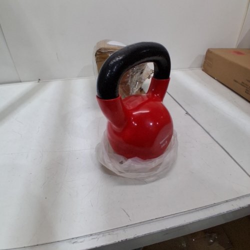 AMAZONBASICS VINYL KETTLEBELL WEIGHT -35LBS - RED (MODEL: ‎IR92007-35LB) image 2