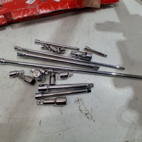 18PC CRAFTSMAN ACCESSORY DRIVE TOOL SET - 1/4", 3/8" & 1/2" DRIVE image 4