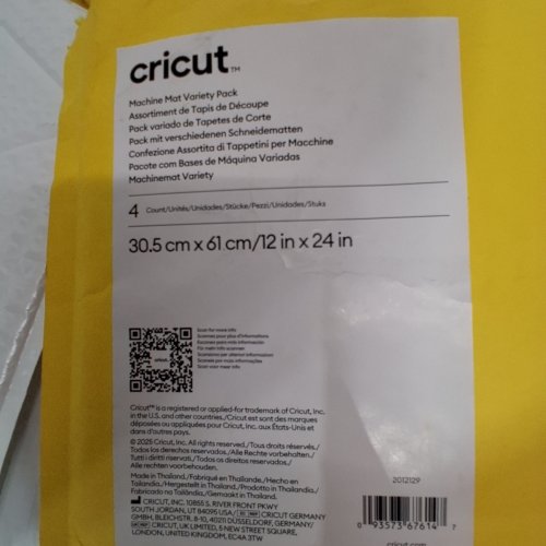 3PC CRICUT MACHINE CUTTING MATS - 12" X 24" - GREEN/PURPLE image 2