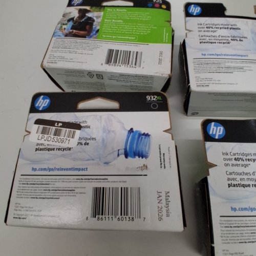 4 *EXPIRED* ASSORTED HP INK CARTRIDGE PACKS AND BOTTLES - 932XL, 935, 952 - BLACK, CYAN, MAGENTA, YELLOW image 3