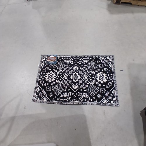 SADIE ACCENT NON-SLIP MAT -3FT 7" X 2FT 5" - BLACK/CREAM (MODEL:1992776) image 2
