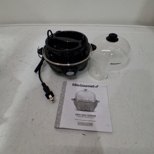 ELITE GOURMET BY MAXI-MATIC EASY EGG COOKER COOKS UP TO 7 EGGS - BLACK (MODEL: EGC-007 A-Z) image 3