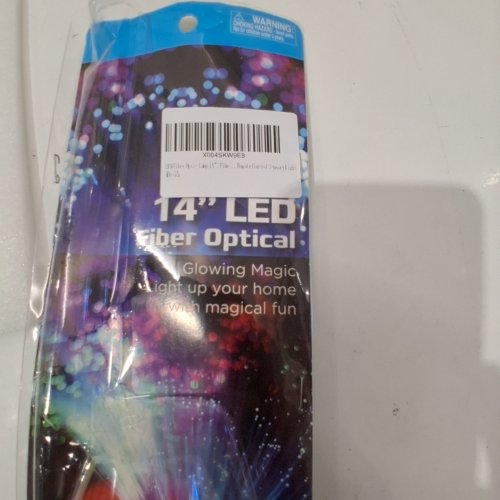 LED FIBER OPTICAL LAMP WITH CRYSTALS - 14" - MULTICOLOUR image 3