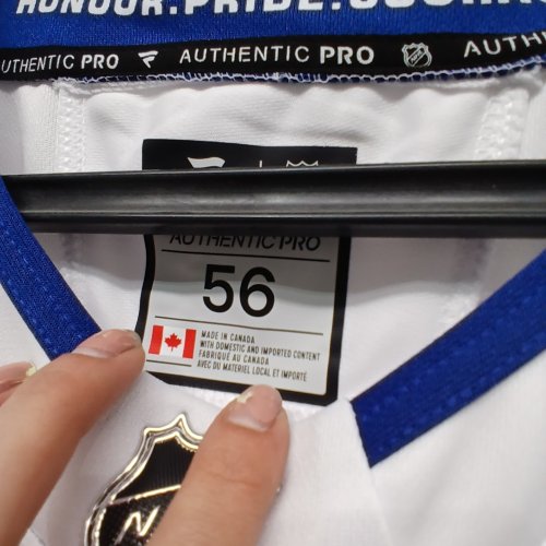 UNISEX ADULTS FANATICS NHL OFFICIAL TORONTO MAPLE LEAFS HOCKEY JERSEY - 56 - WHITE /NAVY image 4