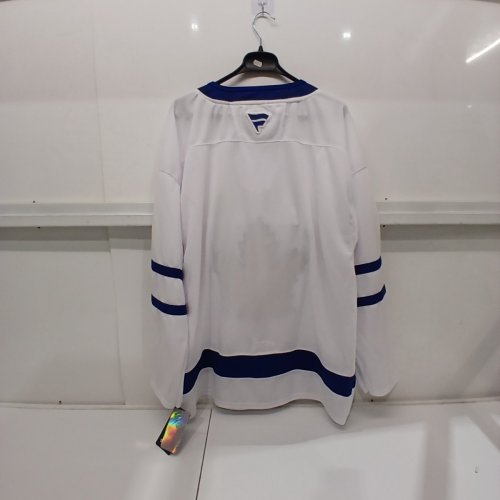UNISEX ADULTS FANATICS NHL OFFICIAL TORONTO MAPLE LEAFS HOCKEY JERSEY - 56 - WHITE /NAVY image 5