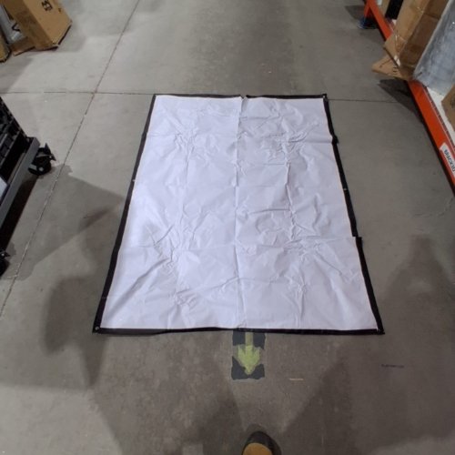HEAVY DUTY TARP - 66" X 50" - WHITE/BLACK image 3