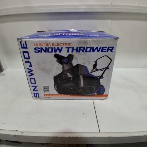 SNOWJOE 18" ELECTRIC 13AMP SINGLE-STAGE SNOW THROWER - 8" CLEARNING DEPTH - BLUE/BLACK (MODEL: SJ618E) image 6